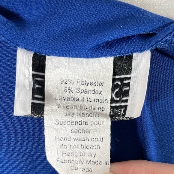 Escalade Blue Ruched Top - Picture 10 of 14